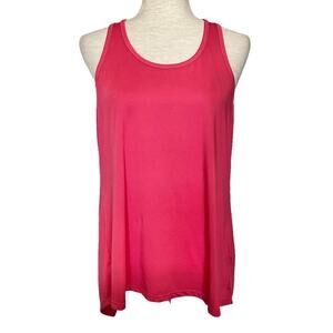 No Brand Pink Split Back Athletic Tank Top Size Small Performance Wear
